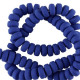 Polymer beads rondelle 7mm - Bold blue